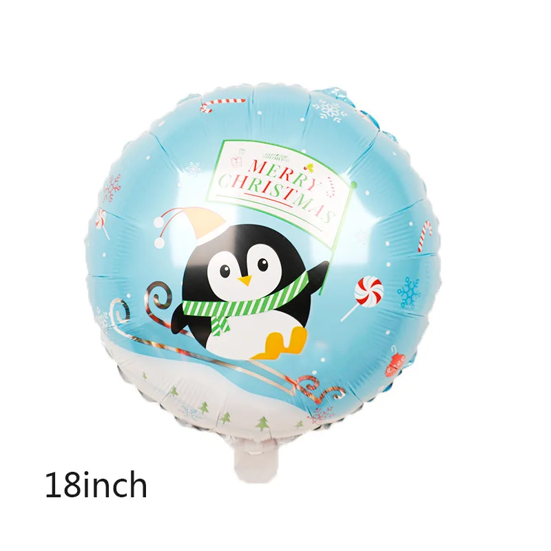 18 дюймов Счастливого Рождества Фольга воздушные шары с гелием Санта Клаус лося