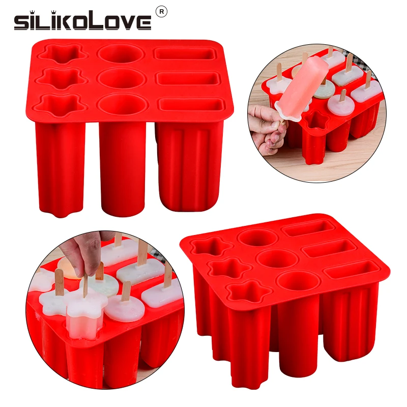Силиконовые формы для мороженого SILIKOLOVE многоразовые силиконовые с морозильной