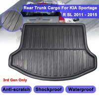 cargo liner boot tray rear trunk cover matt mat floor carpet kick pad mud non slip anti dust for kia sportage r sl 2011 2015