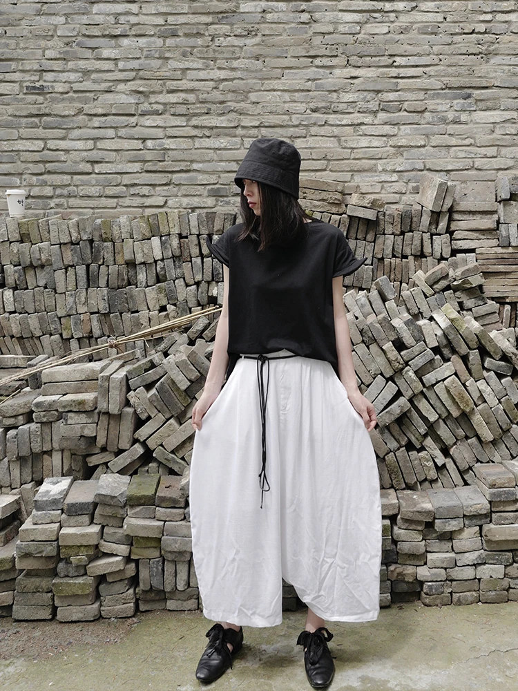 Брюки женские с низким шаговым швом Простые индивидуальные повседневные штаны