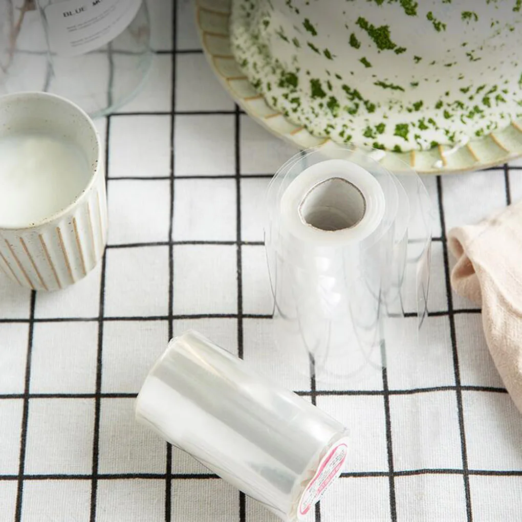 

2 Pieces Mousse Cake Transparent Surrounding Wrapping Tape Baking Cake Dessert Clear Collar Baking Tool, 10x1000cm