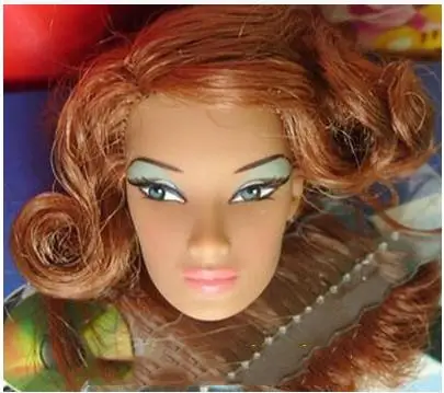 Крутая кукла голова костюм для 30 см женская кукла - Цвет: E Only the doll head