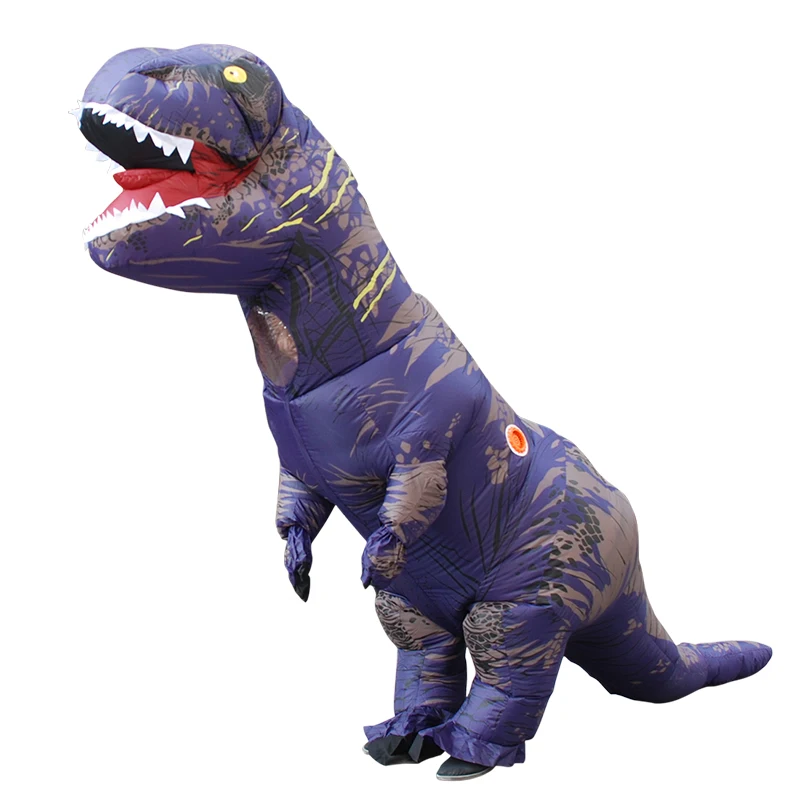T-REX для взрослых, надувной костюм динозавра, карнавальный костюм для костюмированной вечеринки в виде животного, нарядное платье, комбинезон, костюм на Хэллоуин для женщин