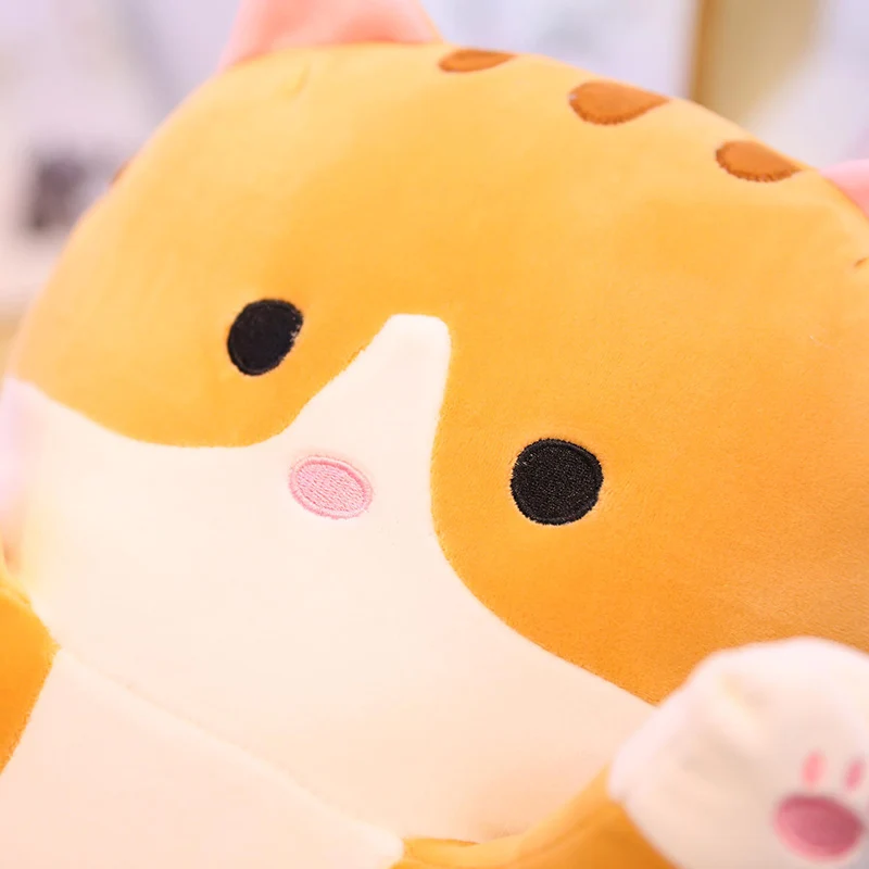 Полностью Набивная игрушка для длинных кошек гигантская розовая серая