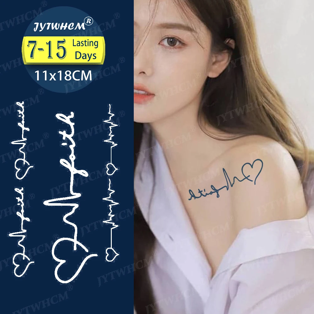 

Водостойкая Временная тату-наклейка Juice Ink, стойкие тату, Сексуальная Татуировка с цветами, татуировка сердца для мужчин, имитация татуирово...