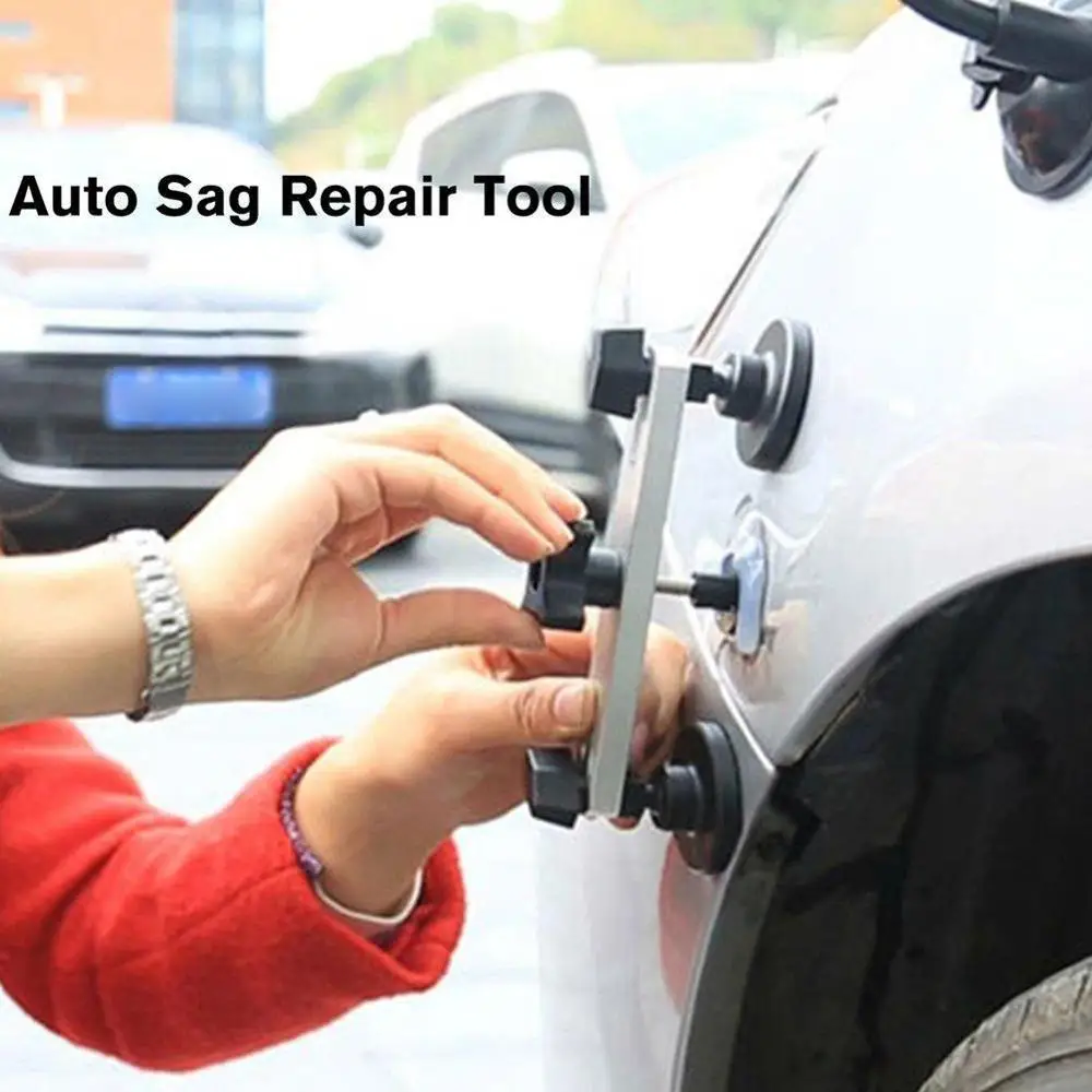 

Car Dent Repair Body Damage Fix Tool Pulling Bridge Kit Paintless Universal Tools Tabs Dent Glue Removal Puller Hand Repair E4K7