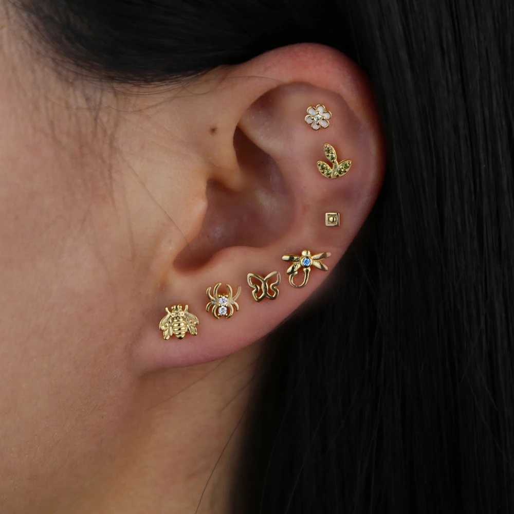 Минималистичные серьги-гвоздики из стерлингового серебра 925 пробы маленькая