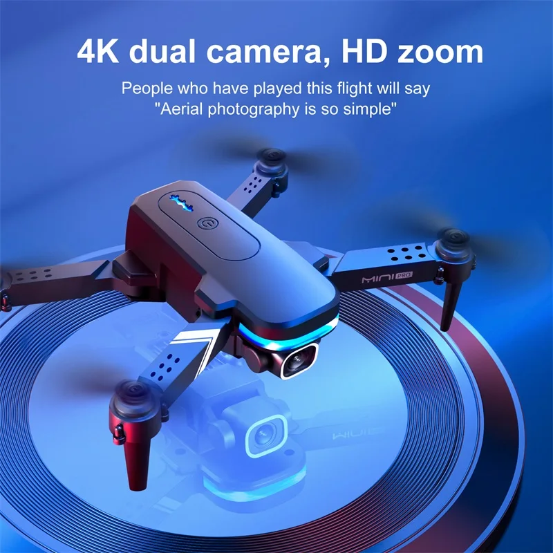Новые KY910 мини дрон с камерой двойной HD 4K 1080P WiFi Fpv Drone квадрокоптер складной