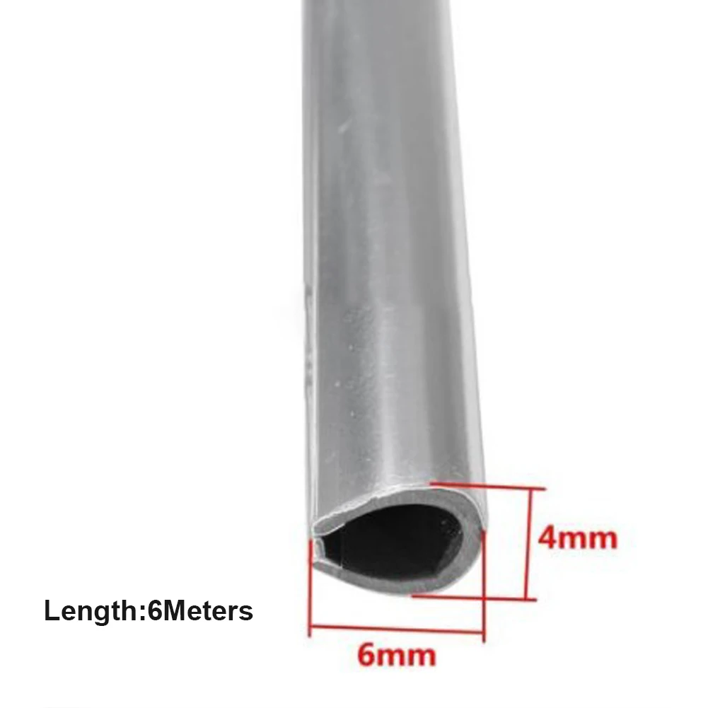 Хромированная накладная полоса 6 м для отделки края двери автомобиля защита от