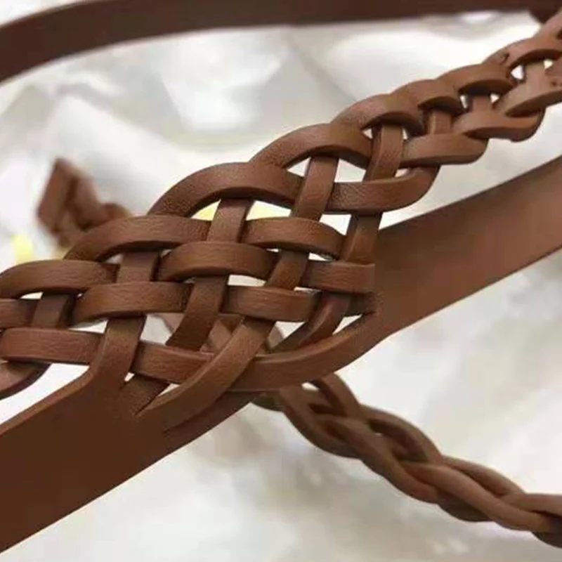 

LouLanQueen Women Belt Fashion Dress Elastic Vintage Belt Women Luxury Designer Brand High Quality Two Weave Women Belts Gifts
