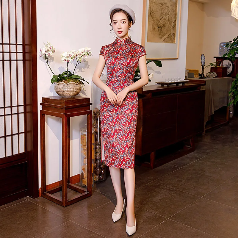 Новинка весна-лето 2020 китайское ретро-платье для молодых девушек улучшенное