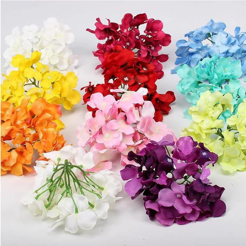 Тщательный дизайн имитация гортензии искусственный цветок Сделай Сам свадебное