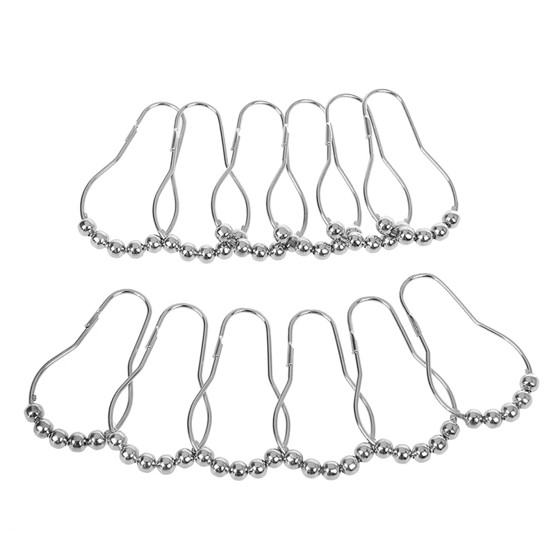 Роскошные металлические кольца для занавесок с легко скользящими роликами|Шторы