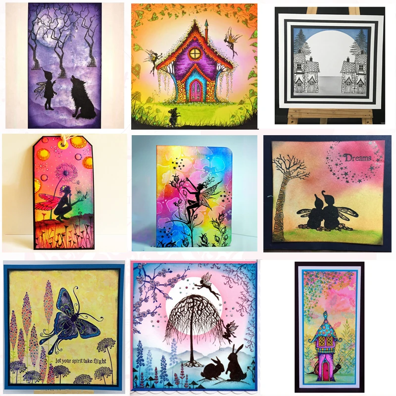 Сказочный прозрачный штамп для скрапбукинга силиконовый прорезиненный DIY