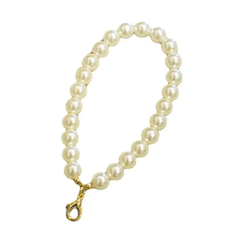 

Diy Bags Pearl Handles Women Trinket For Handbags Imitation Pearl Flower Key Chain Bag Pendant Girls Gift Bag Accessories