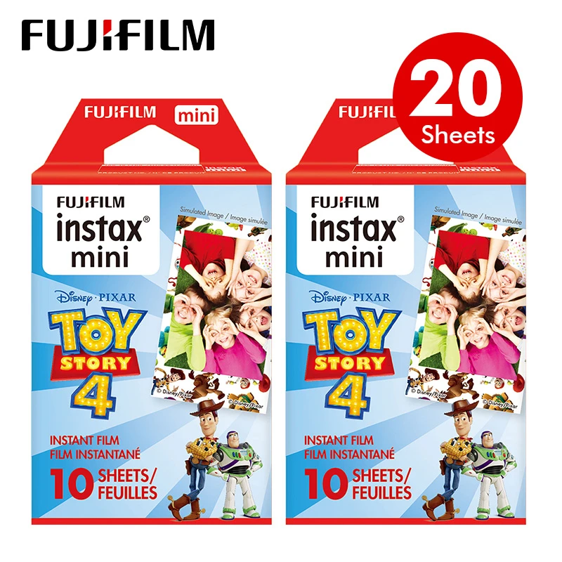 20 Sheets Подлинная Fujifilm Instax Mini 8 фильм История Игрушек 4 Fuji мгновенная фотобумага 10-50 листов For70 7s 50 s 90 25 SP-1 LOMO камеры - Цвет: 20 Sheets