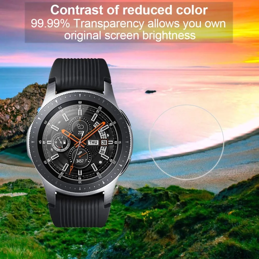 5 шт Для samsung Galaxy watch 46 мм аксессуары защитная пленка, стекло Водонепроницаемая анти-отпечатков пальцев закаленная пленка