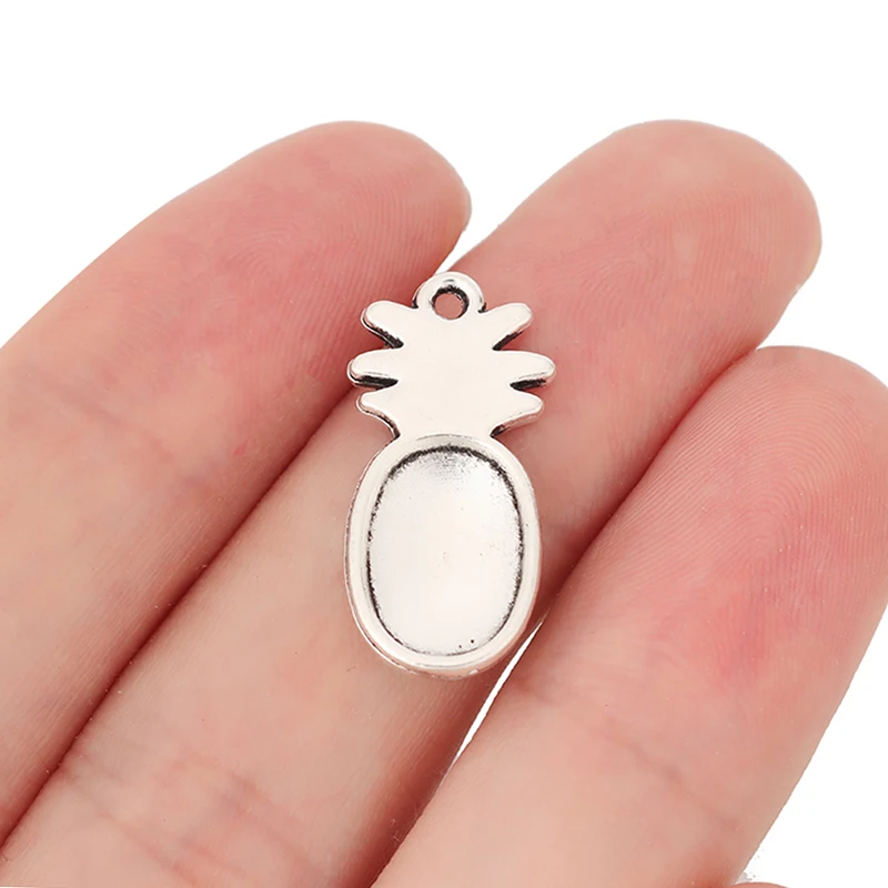 ZXZ 20шт Ананас Фрукты Очаровательные Подвески для бус ожерелья Браслет DIY