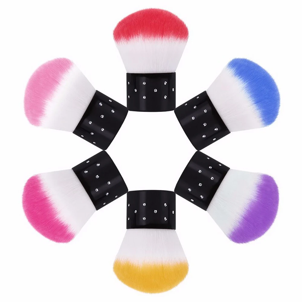 1 шт. Мини Короткая щетка для очистки ногтей пластиковые инструменты маникюра и