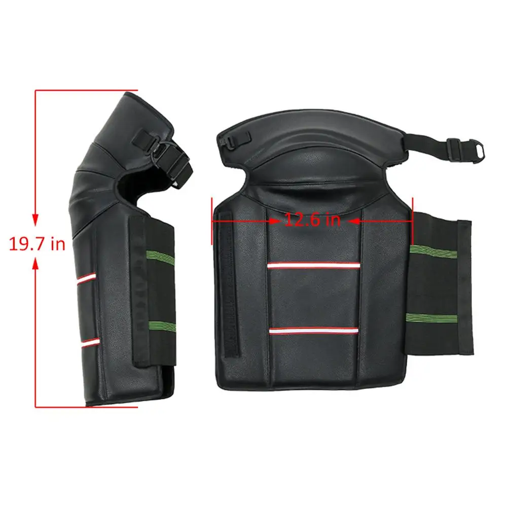 

Thicken Add Velvet Motorcycle Electrombile Windshield Protect Warm Knee Pads Winter Cold Windproof Rider Pu Leather Knee Pads