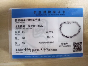 100% S925 Pure Silver Bracelet - Handmade - unisex 4