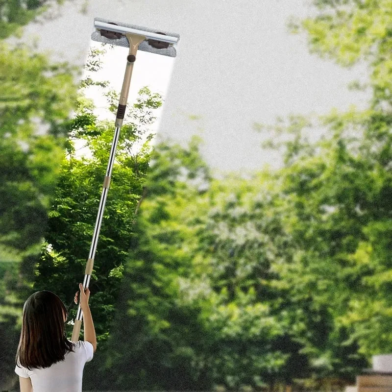 

Стеклоочиститель бытовой двухслойный, щетка для чистки стекла и окон, для удаления царапин, телескопическая щеточка для стекла и автомобил...