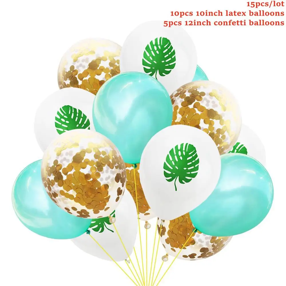 Leaves Balloons 1 Taoup 68*48 см Розовый фламинго Photo Booth рамки День рождения Декор поставки летняя Гавайская участник Luau тропический Фотокабины реквизит - Цвет: Leaves Balloons 1