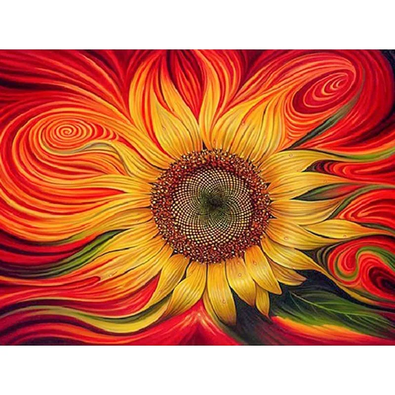 

New DIY Full 5D DIY Diamond Embroidery Sunflower Pattern Rhinestone Mosaic Cross Stitch Kits Diamond Painting Art Room Decor S97