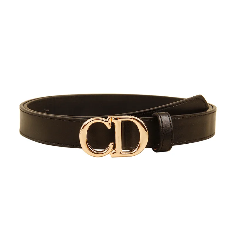 

Belt Female Waist Luxury CD Belt Buckle Jeans Dress Diamond Gold Buckle Ladies Fashion Decoration Brand Designer Belt for Women