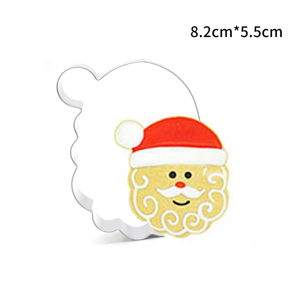 10 шт нержавеющая Рождество резка для печенья и помадки формы со снежинками