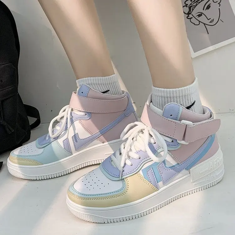 

2021 Fashion Spring New Designer Hot Sale White Shoes Female Platform Sneakers Women Tenis Feminino Casual Female Shoes Woman