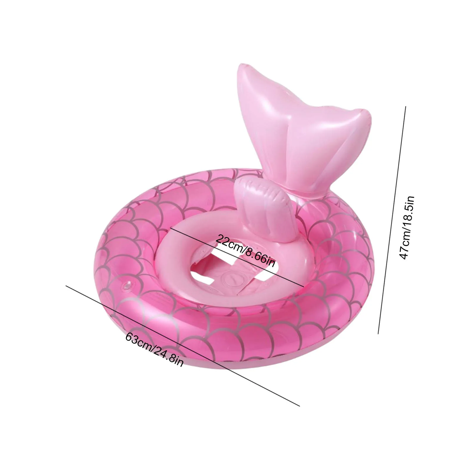 

Kids Mermaid Swim Ring Baby Float Inflatable Children Waist Float Pool Toys Girls Summer Water Fun Gift