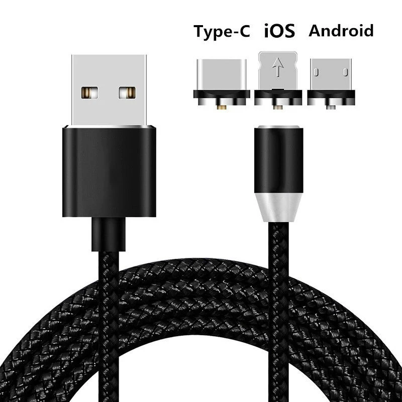 Магнитный Тип usb C Micro светодиодный кабель usb для Nokia X7 X6 X5 7,1 8,1 5,1 6,1 2,1 3,1 плюс 7 5 6 8 QC 3,0 зарядное устройство для быстрой зарядки