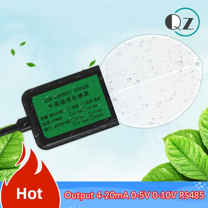 

RS485 Leave Surface Moisture Test Leaf Wetness Sensor Surface leaf moisture sensor for Agriculture Leaf Temperature Transmitter