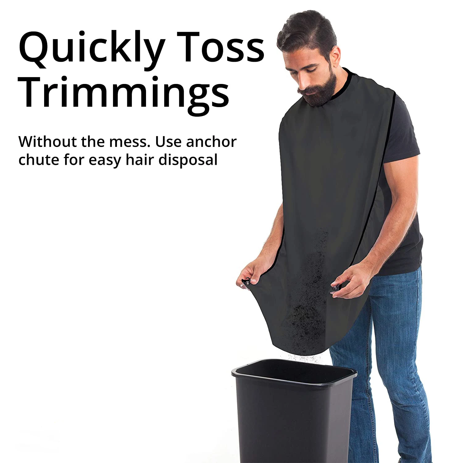 

Beard Bib Mens Grooming Cape For Shaping and Trimming