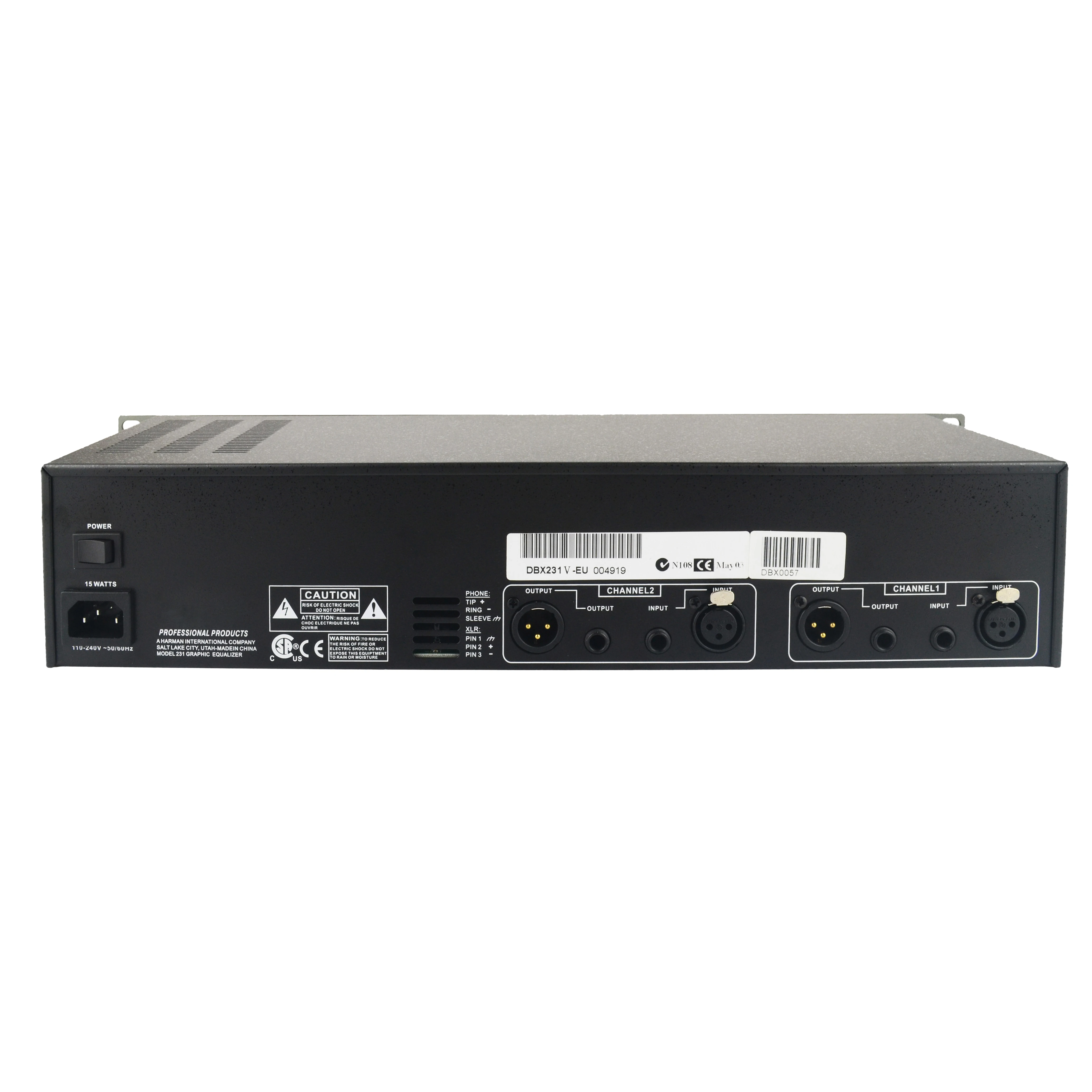 

721016 24 watt 2 dual channel 31-Band audio Equalizer and professional sound processor for the studio, on tour or other occasion