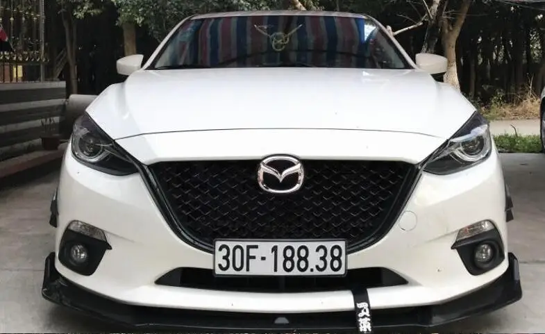 Высокое качество автомобиля ABS сетки решетка отделка Гонки Грили подходит для Mazda