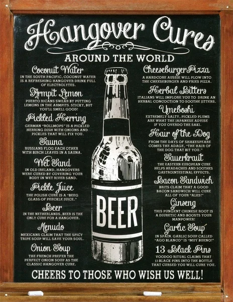 

Hangover Cures Tin Sign Coffee Shop Vintage Tin Sign Wall Decor Bar Living Room Wall Sticker