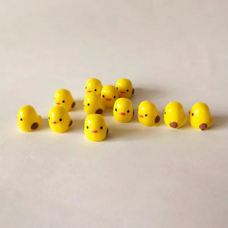 10pcs Chicken 10 шт./кор. Slime DIY Аксессуары мультфильм Животные торт игрушка смолы утка пушистые очистить поставки слаймов игрушка в подарок для детей и взрослых - Цвет: 10pcs Chicken