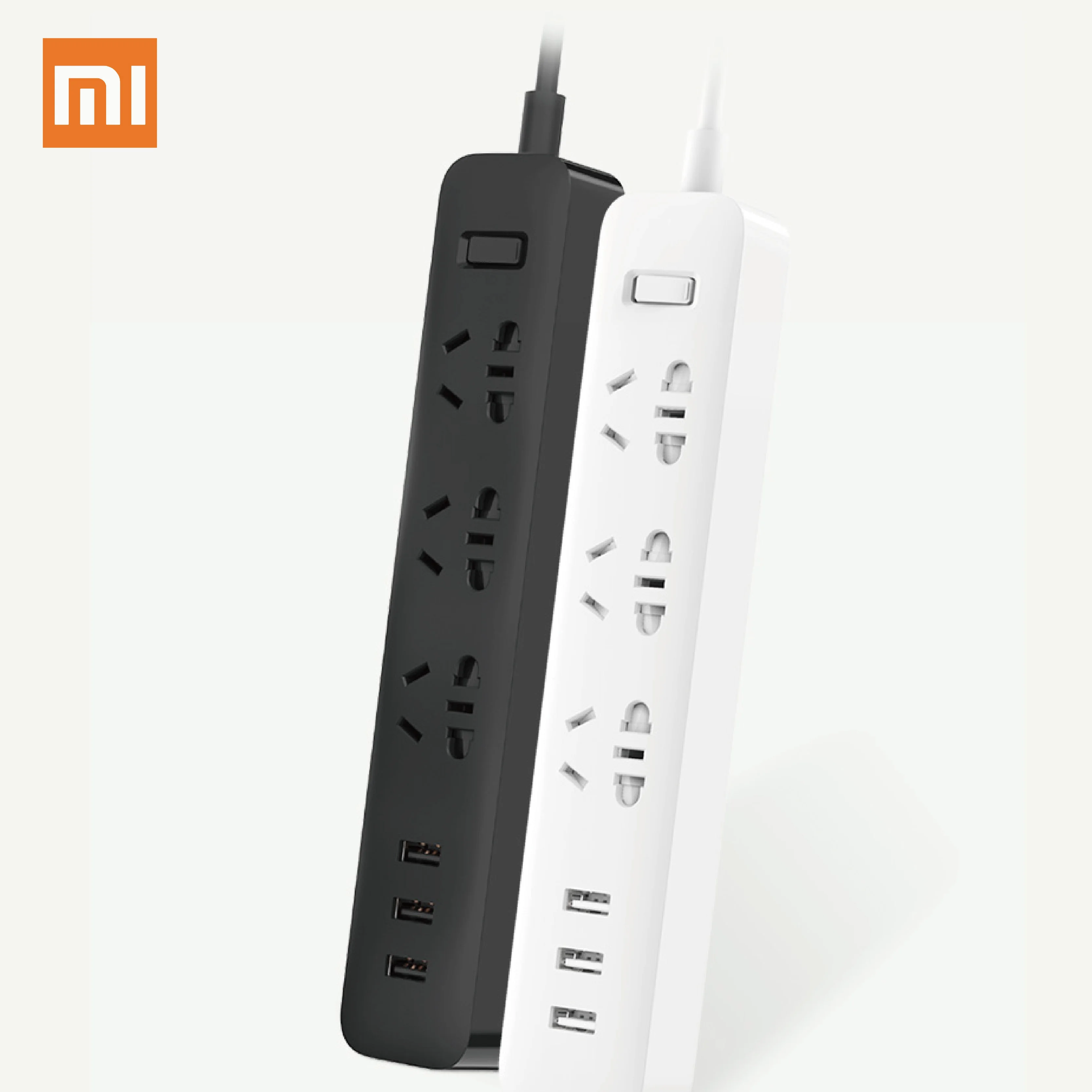 Оригинальная лента питания Xiaomi 3 USB + гнезда электронный адаптер для быстрой