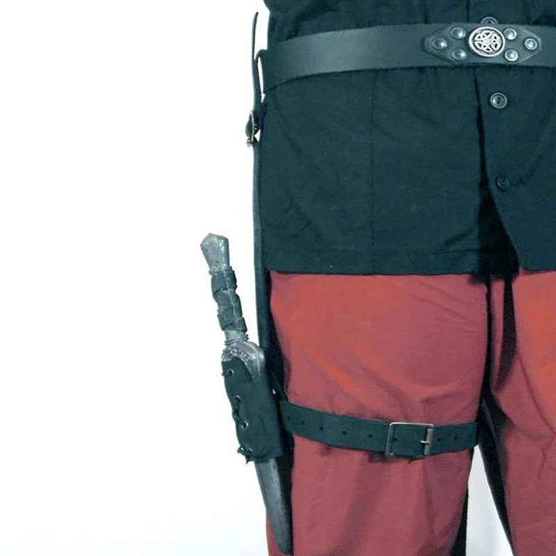 Средневековая нога для косплея викингов пиратские бедра ножной кардан кожаный