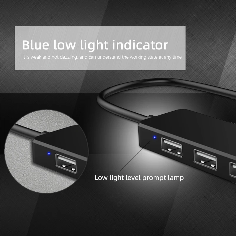 2021 4-портовый Ультратонкий концентратор данных USB 2 0 для Macbook M-ac Pro/mini iMac Surface Pro XPS