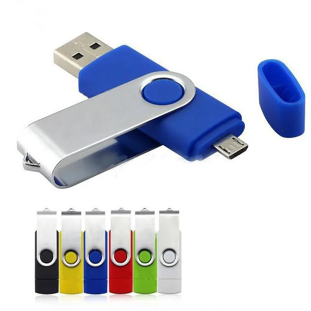 

Металлический поворотный OTG USB флеш-накопитель USB 2,0, флеш-накопитель 8 ГБ, 16 ГБ, 32 ГБ, 64 ГБ, 128 ГБ, умная флешка, USB-накопитель, рознипосылка