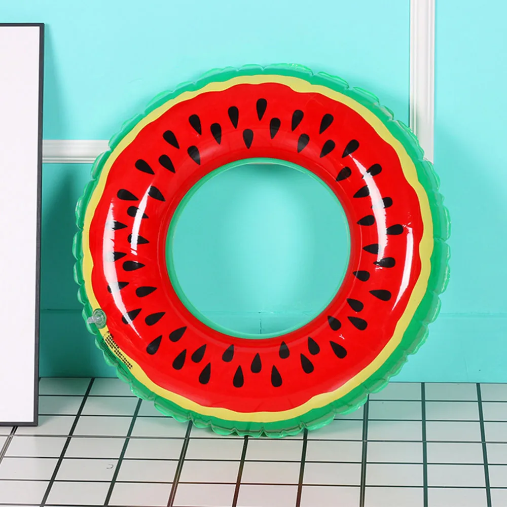 

3pcs Fruit Design Swim Rings Inflatable Swimming Rings Children's Pool Supplies