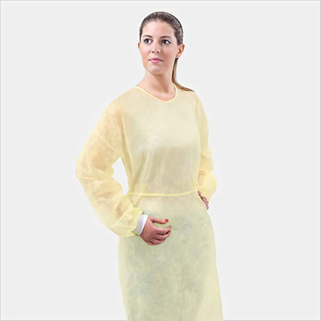

20/25/30/40PCS Disposable Protective Clothing Anti-Spitting And Anti-Oil Stain Nursi Protective Suit Coveralls for nurses FL50