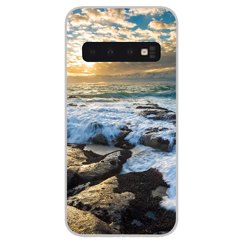 Синие матовые силиконовые чехлы для Samsung Galaxy S8 S9 S10 Plus S10e S6 S7 Edge lite мягкая задняя