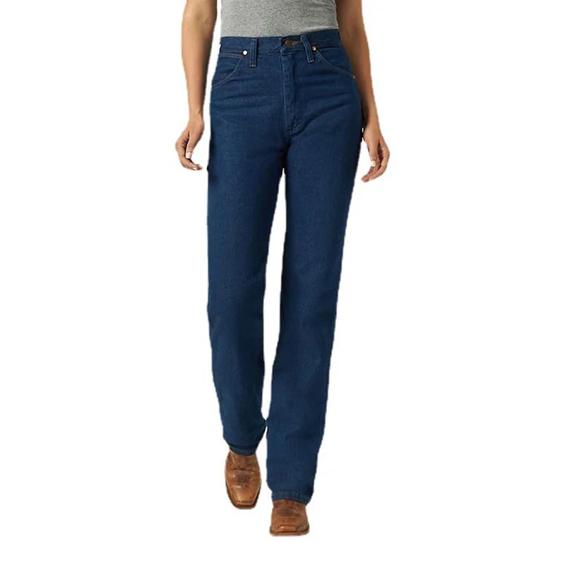 

Women High Waist Denim Riding Pants Slim Casual Straight Stretch Jeans Trousers