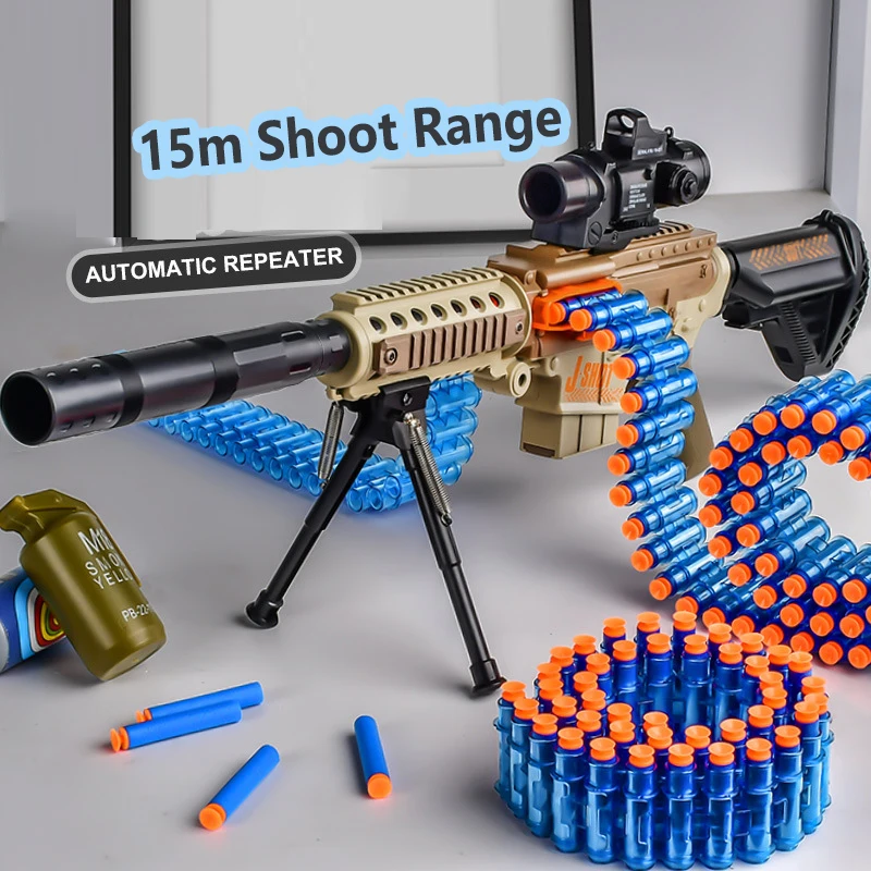 Пулемет для игрушечного пистолета General M416 M249 M2 пулемет с мягкими пулями