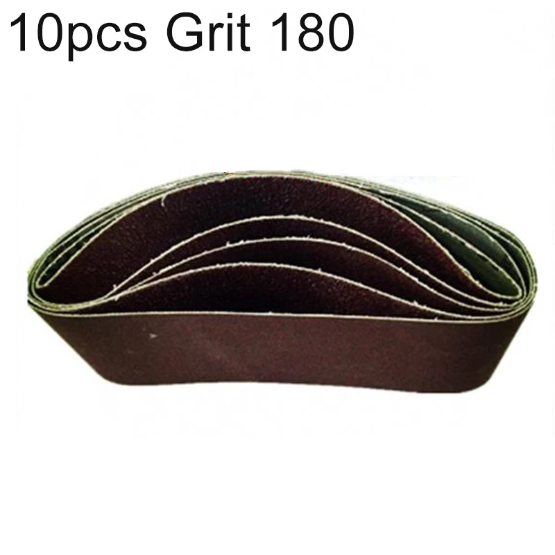 

10PCS 75x 457mm (3*18inch) Alumina Sanding Abrasive Belt Grinding Polishing 40/60/80/100/120/150/180Grit