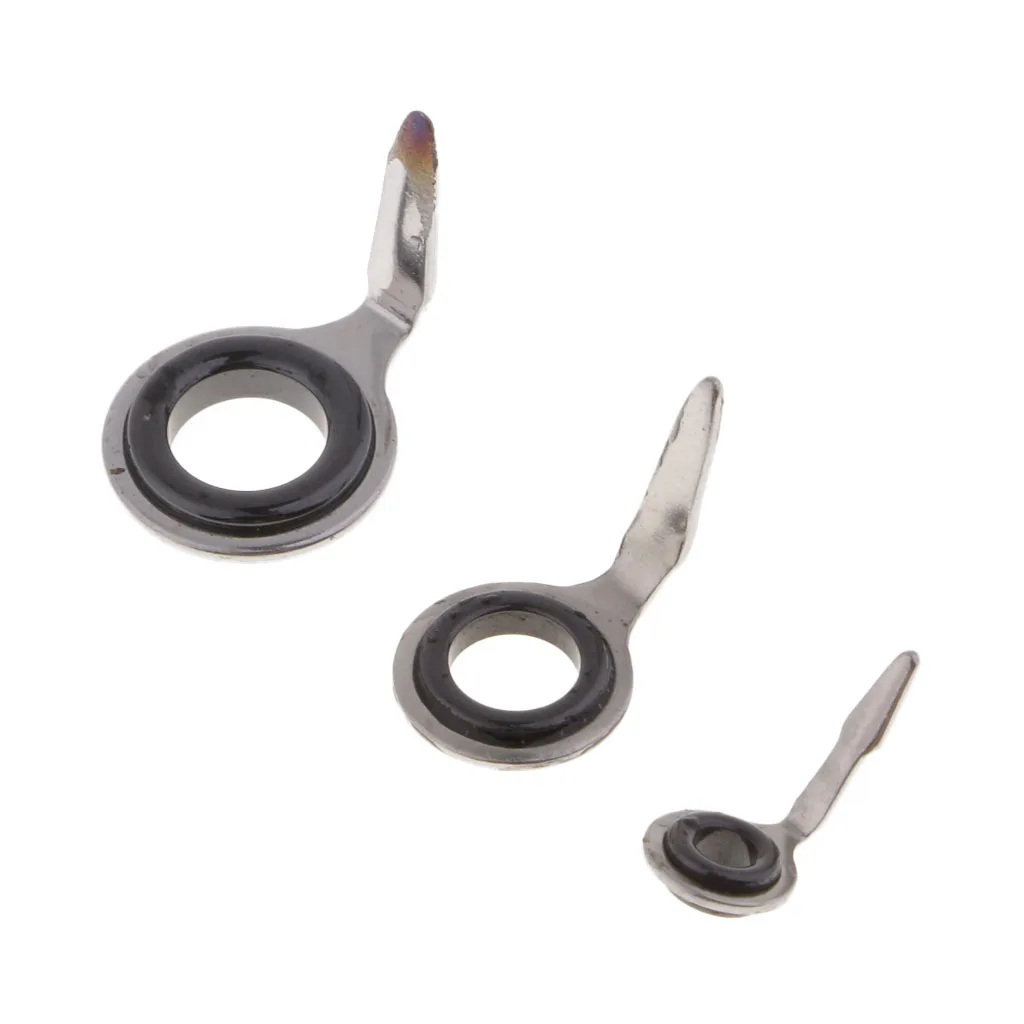 10pcs Mixed Size Fishing Lure Rod Guide Ring Eyes Repair Kit Building Tools Accessories Tackles | Спорт и развлечения